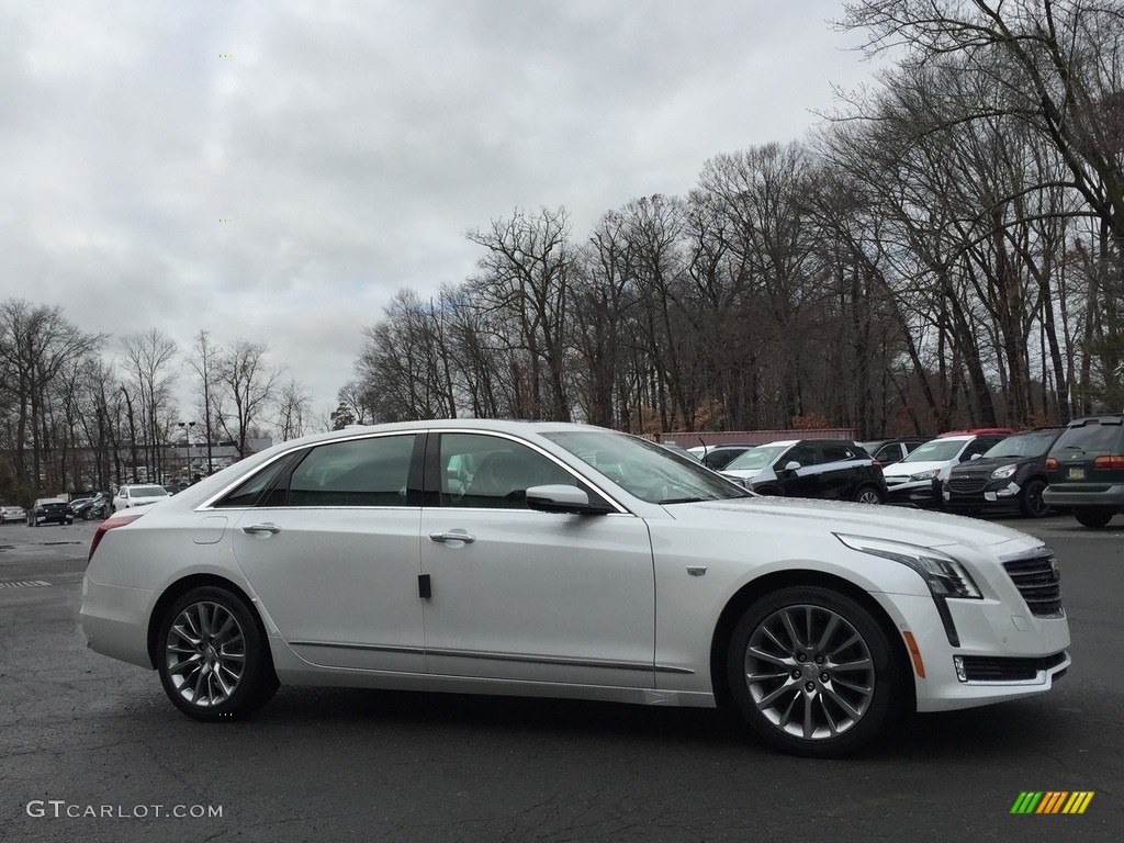 Crystal White Tricoat 2017 Cadillac CT6 3.6 Premium Luxury AWD Sedan Exterior Photo #117462752