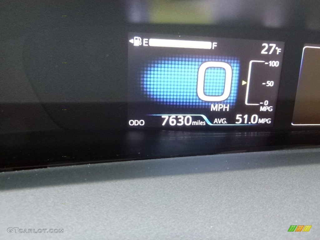 2016 Prius Three - Blue Crush Metallic / Black photo #10