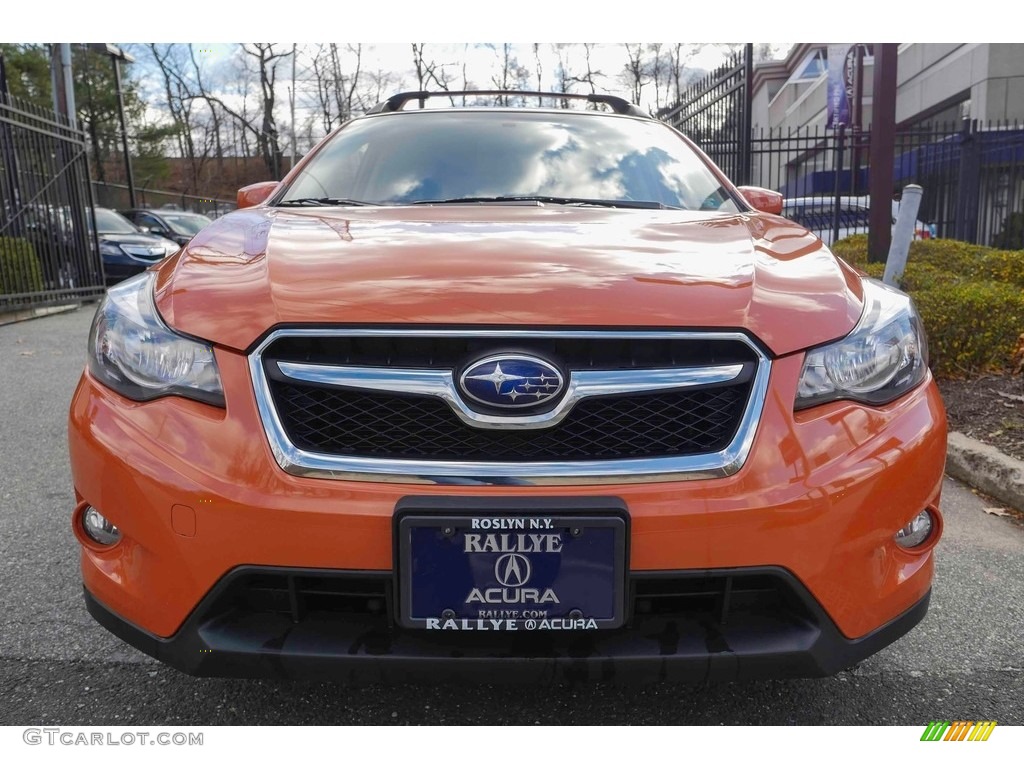 2015 XV Crosstrek 2.0i Premium - Tangerine Orange Pearl / Black photo #2