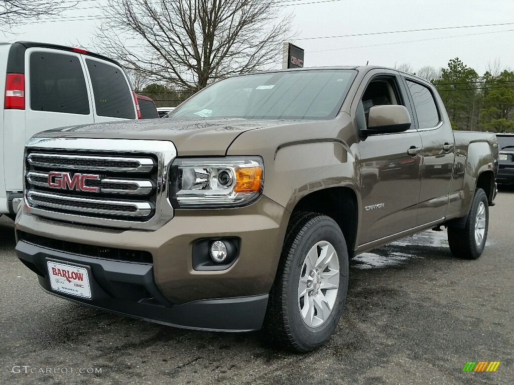 2016 Canyon SLE Crew Cab 4x4 - Bronze Alloy Metallic / Cocoa/Dune photo #1