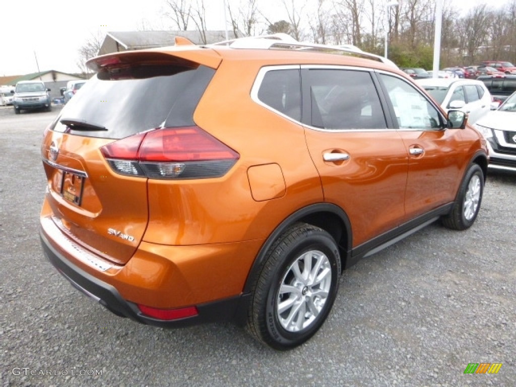 2017 Monarch Orange Nissan Rogue SV AWD 117459994 Photo 6 GTCarLot