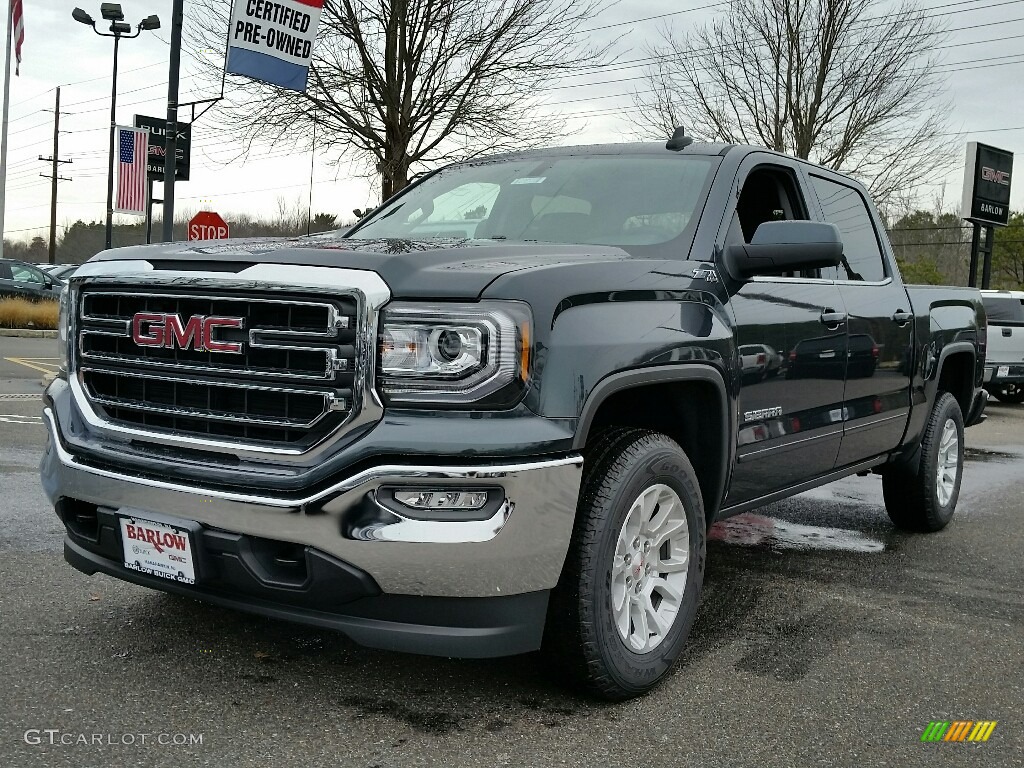 2017 Sierra 1500 SLE Crew Cab 4WD - Dark Slate Metallic / Jet Black photo #1