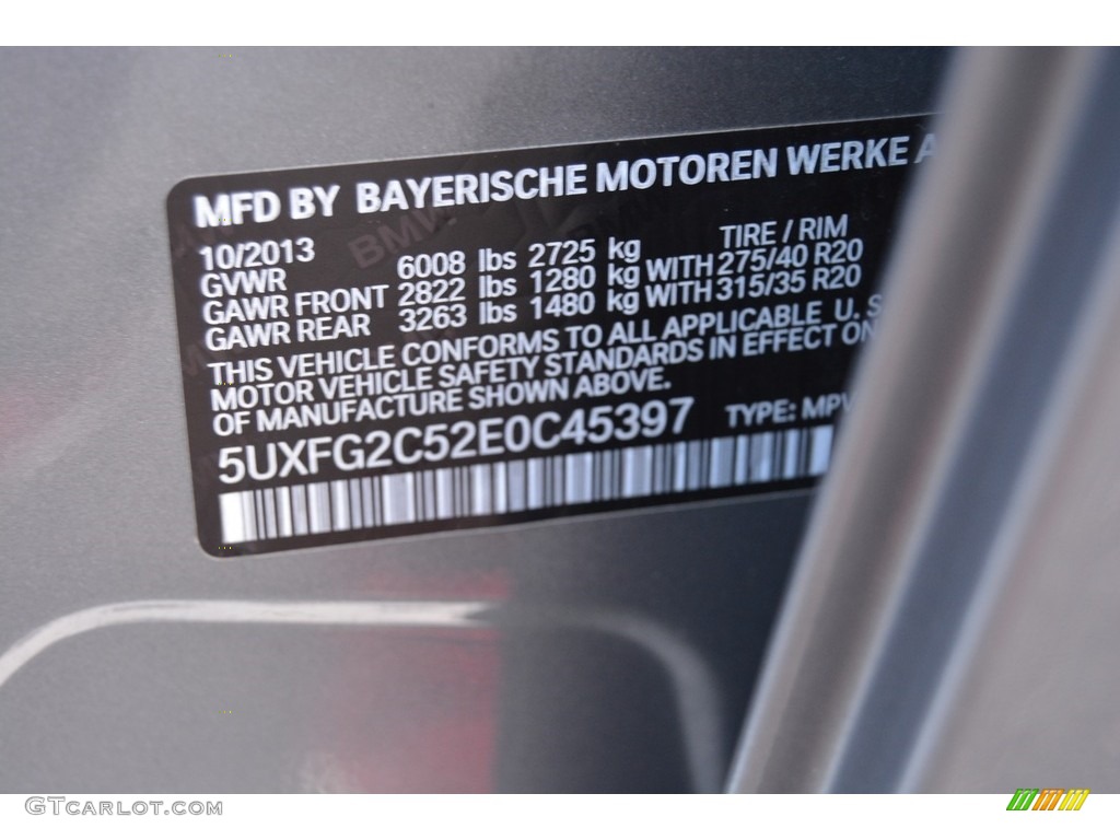2014 X6 xDrive35i - Space Grey Metallic / Black photo #33