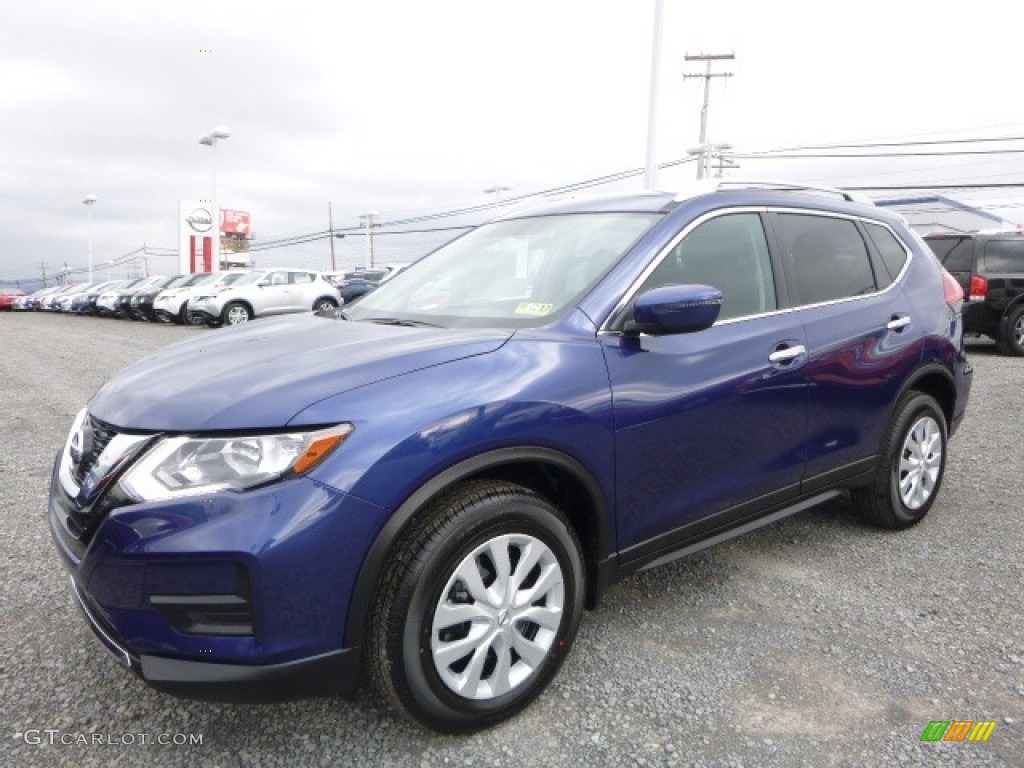 Caspian Blue 2017 Nissan Rogue S AWD Exterior Photo #117471869