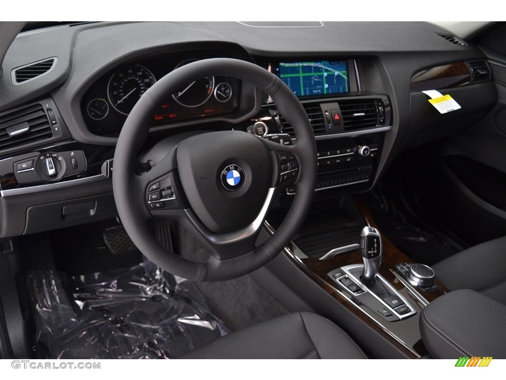 2017 BMW X3 sDrive28i Black Dashboard Photo #117472661