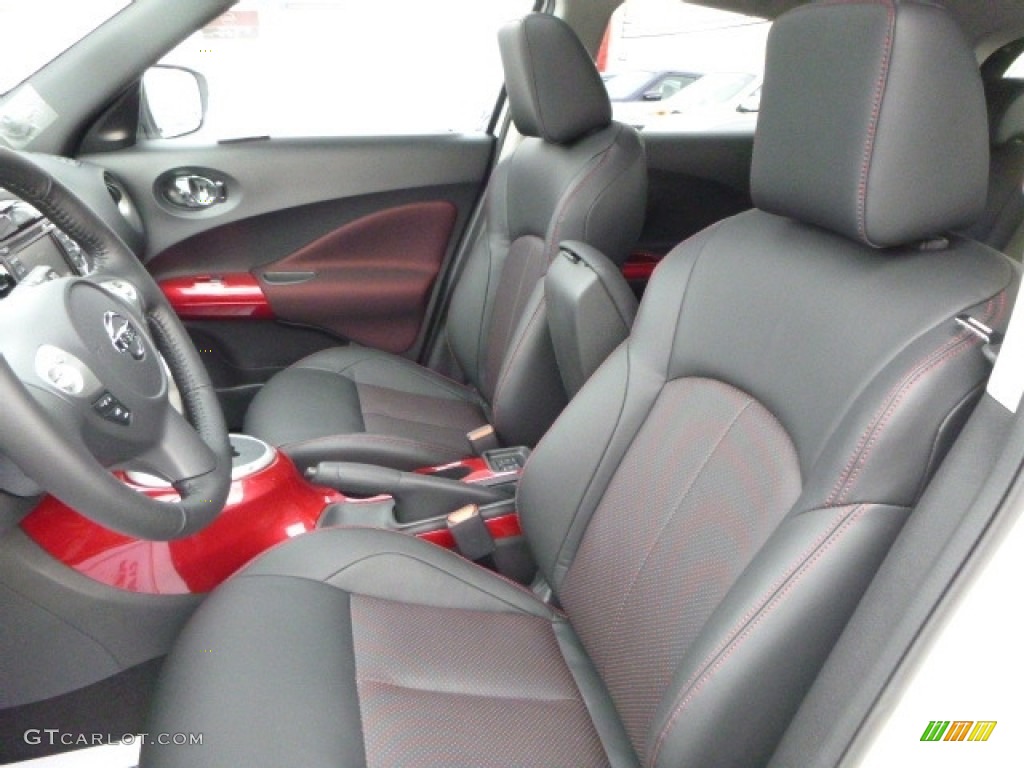 Black/Red Interior 2017 Nissan Juke SL AWD Photo #117472785