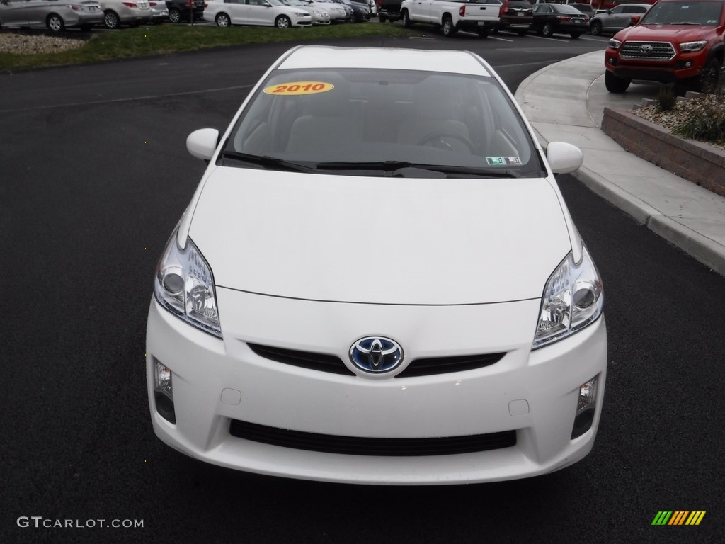 2010 Prius Hybrid II - Blizzard White Pearl / Bisque photo #4