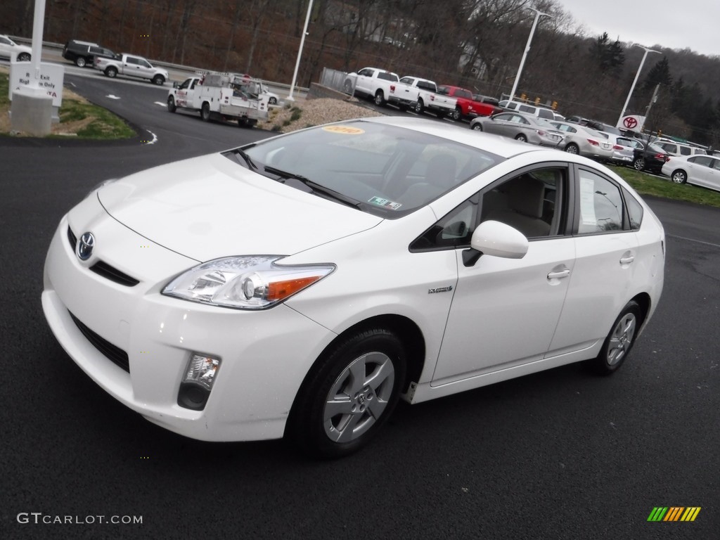 2010 Prius Hybrid II - Blizzard White Pearl / Bisque photo #5