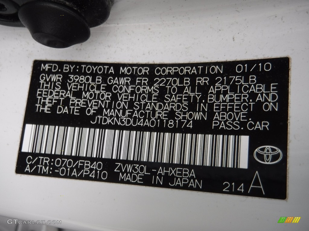2010 Prius Hybrid II - Blizzard White Pearl / Bisque photo #19