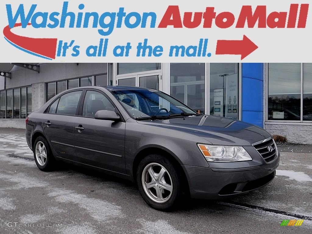 2009 Sonata GLS - Willow Gray / Gray photo #1