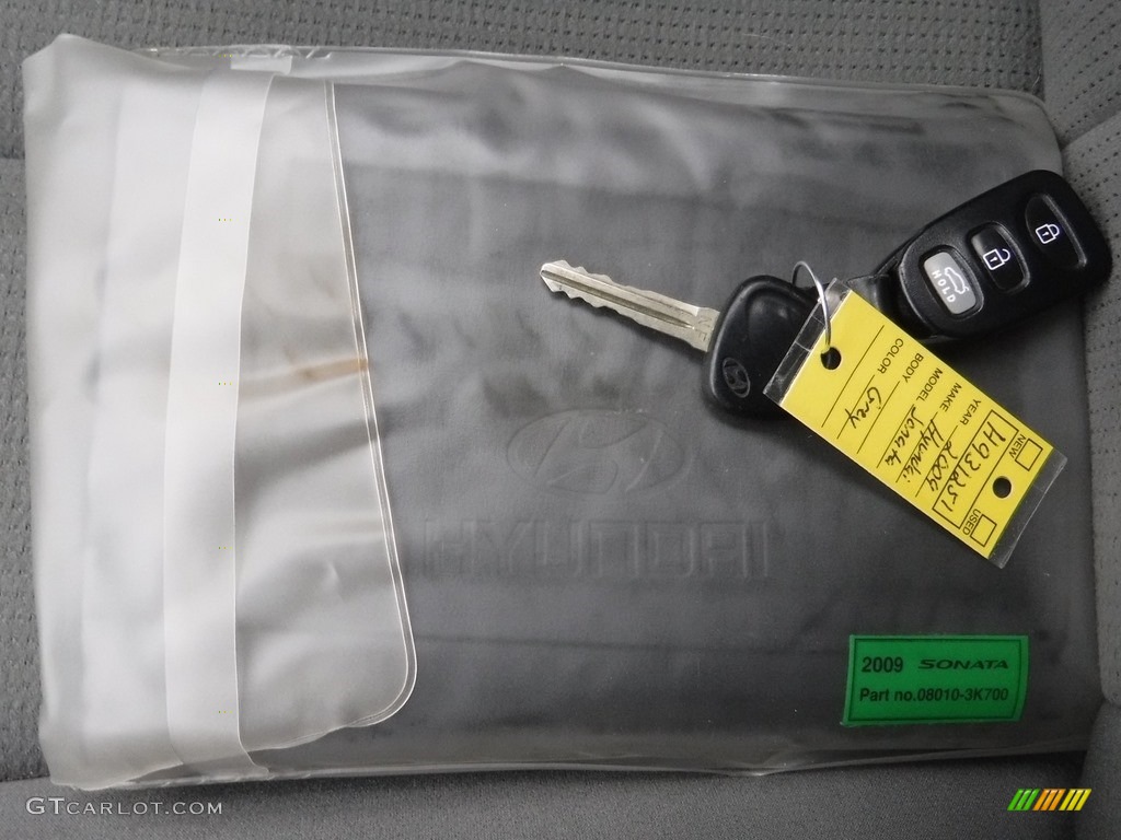 2009 Sonata GLS - Willow Gray / Gray photo #18