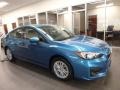 2017 Island Blue Pearl Subaru Impreza 2.0i Premium 4-Door  photo #1