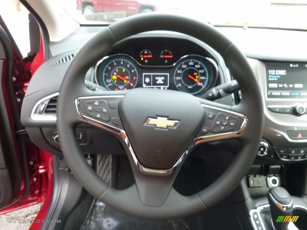 2017 Chevrolet Cruze LT Jet Black Steering Wheel Photo #117477170