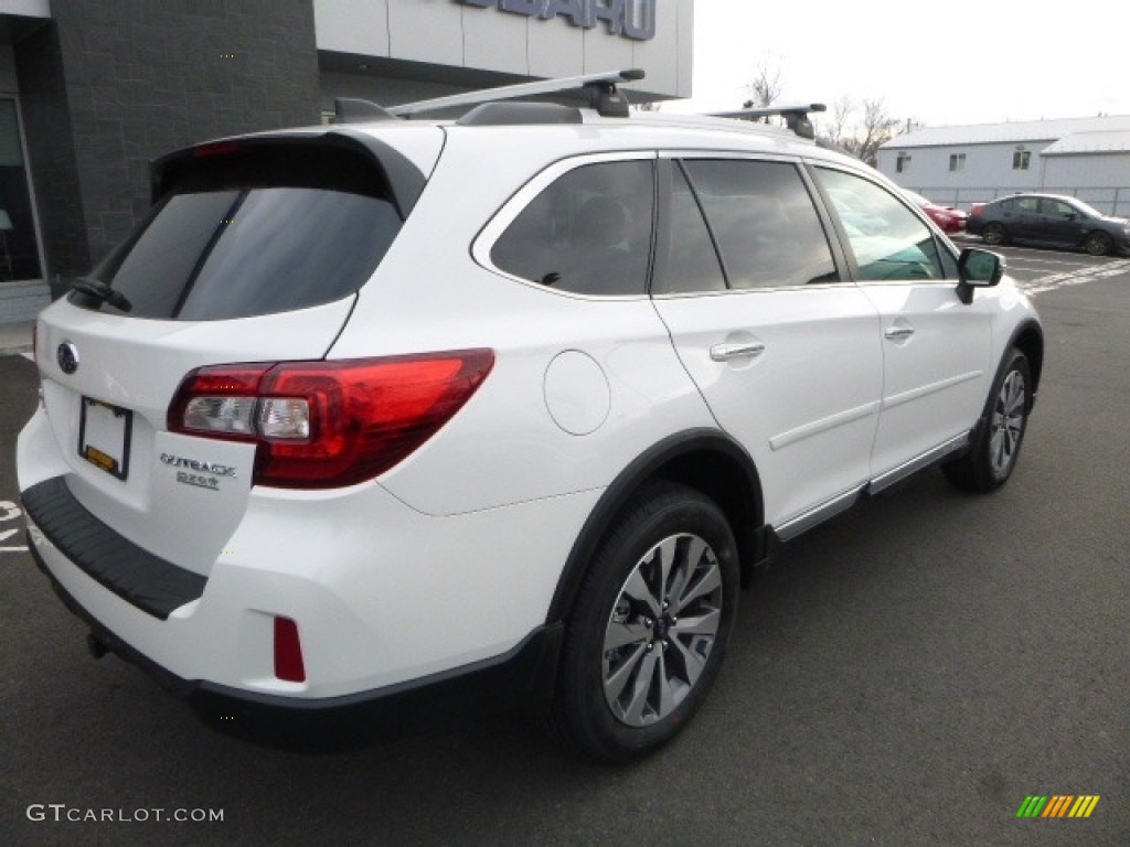 2017 Outback 2.5i Touring - Crystal White Pearl / Java Brown photo #6