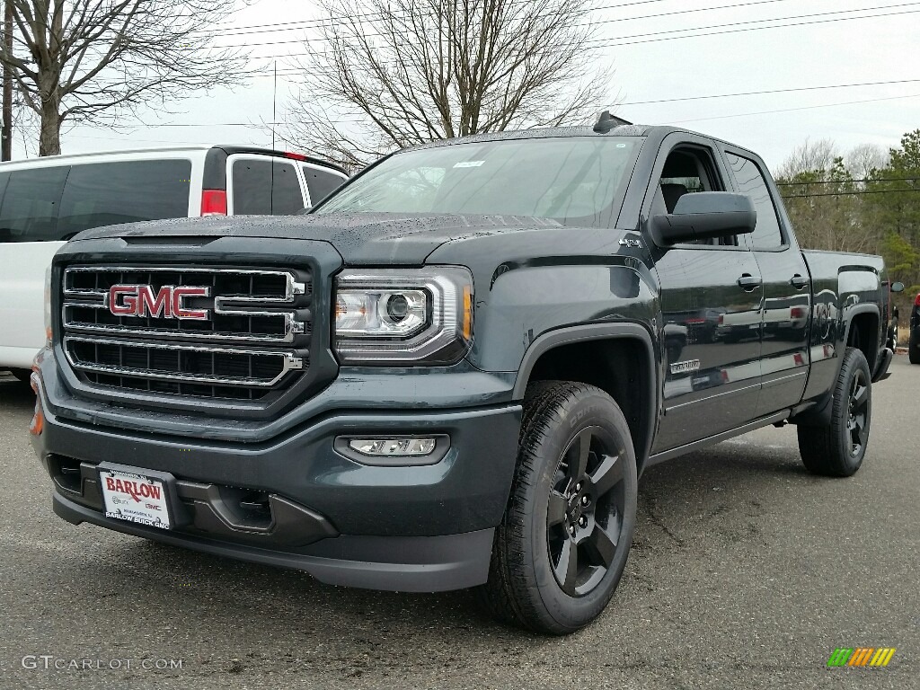 2017 Sierra 1500 Elevation Edition Double Cab 4WD - Dark Slate Metallic / Dark Ash/Jet Black photo #1