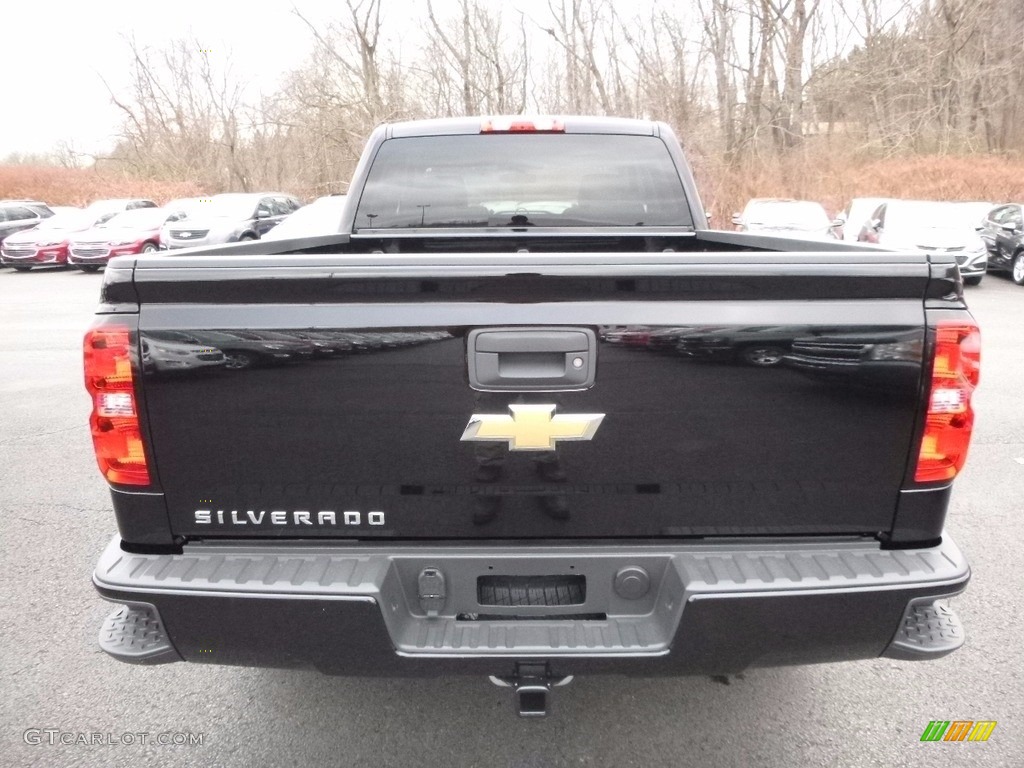 2017 Silverado 1500 Custom Double Cab 4x4 - Black / Dark Ash/Jet Black photo #7