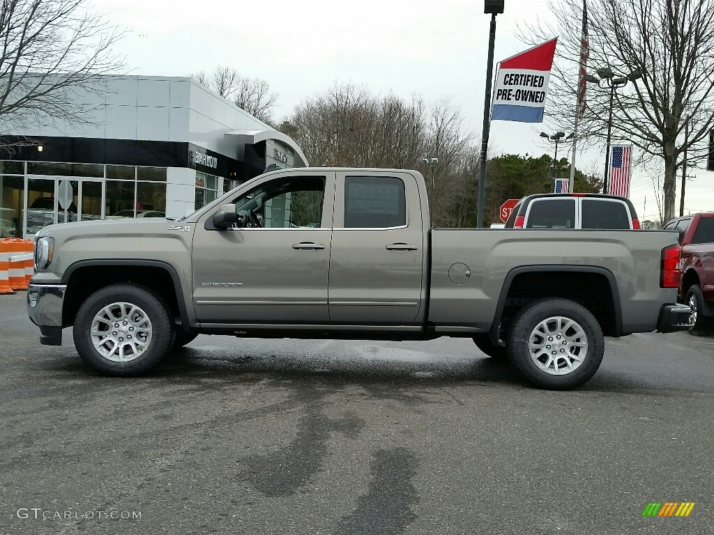 Pepperdust Metallic 2017 GMC Sierra 1500 SLE Double Cab 4WD Exterior Photo #117479684