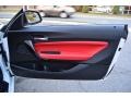2016 BMW 2 Series Coral Red Interior Door Panel Photo
