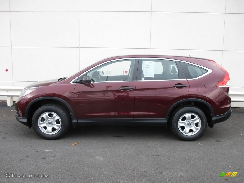 2014 CR-V LX AWD - Basque Red Pearl II / Gray photo #2
