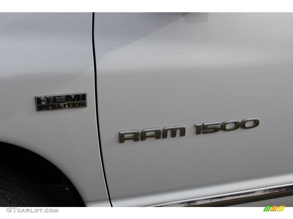 2006 Ram 1500 Laramie Quad Cab 4x4 - Bright White / Medium Slate Gray photo #19