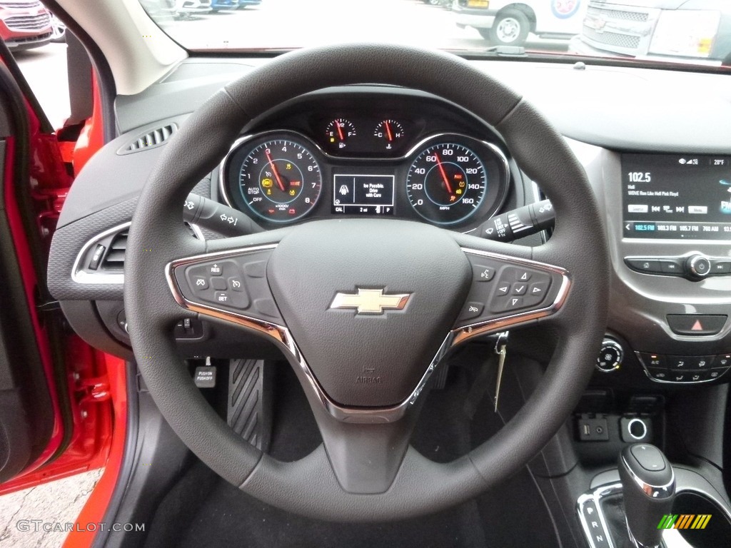 2017 Chevrolet Cruze LT Jet Black Steering Wheel Photo #117480638