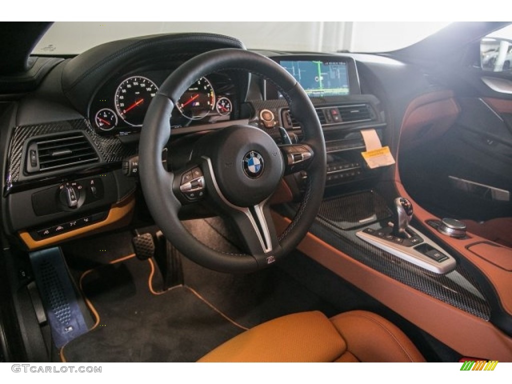 2017 BMW M6 Gran Coupe Aragon Brown Dashboard Photo #117480701