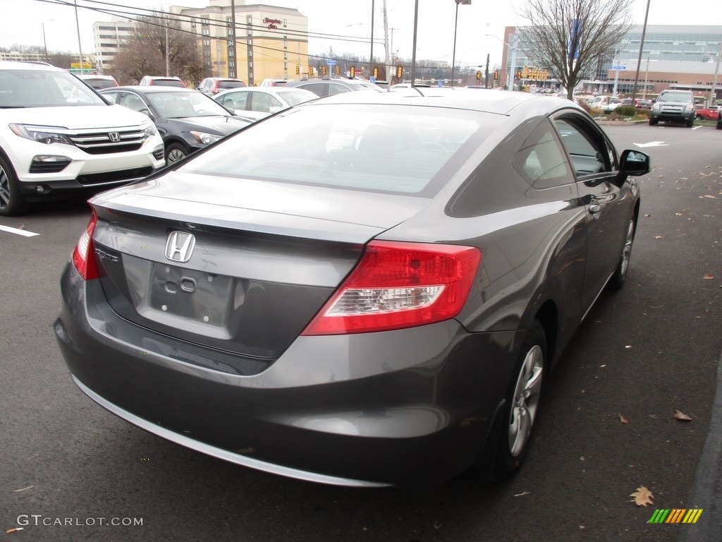 2013 Civic LX Coupe - Polished Metal Metallic / Black photo #6