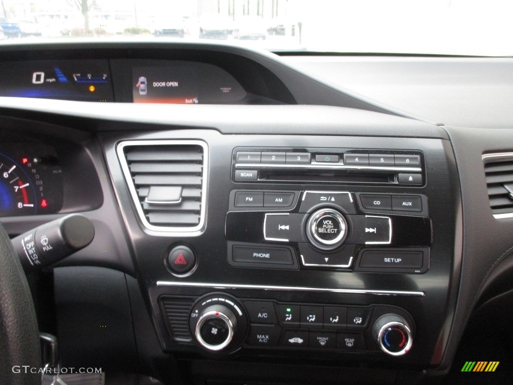 2013 Civic LX Coupe - Polished Metal Metallic / Black photo #14