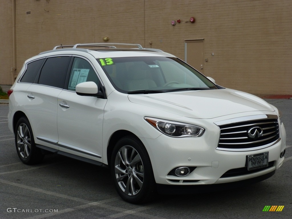 2013 JX 35 AWD - Moonlight White / Wheat photo #1