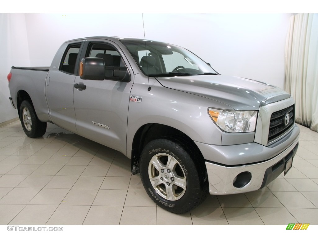 2008 Tundra SR5 Double Cab 4x4 - Silver Sky Metallic / Graphite Gray photo #1