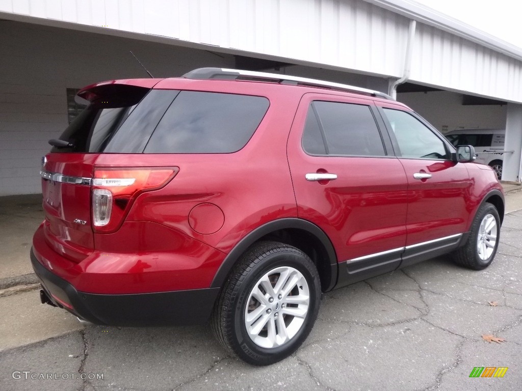 2014 Explorer XLT 4WD - Ruby Red / Medium Light Stone photo #2