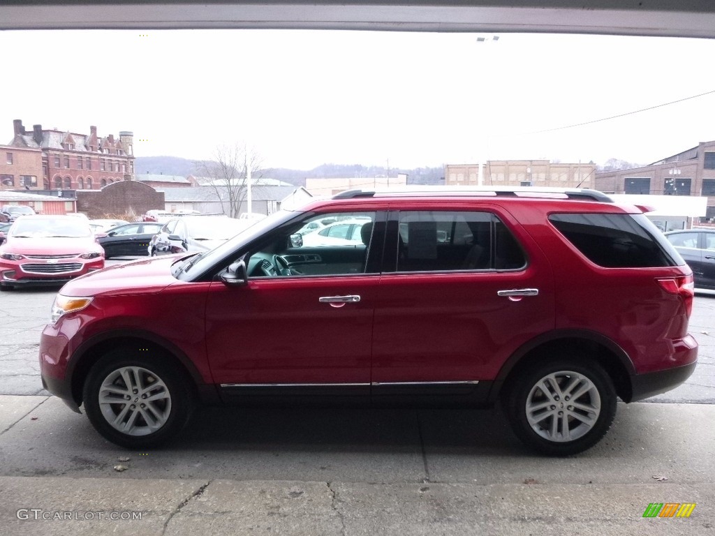 2014 Explorer XLT 4WD - Ruby Red / Medium Light Stone photo #5