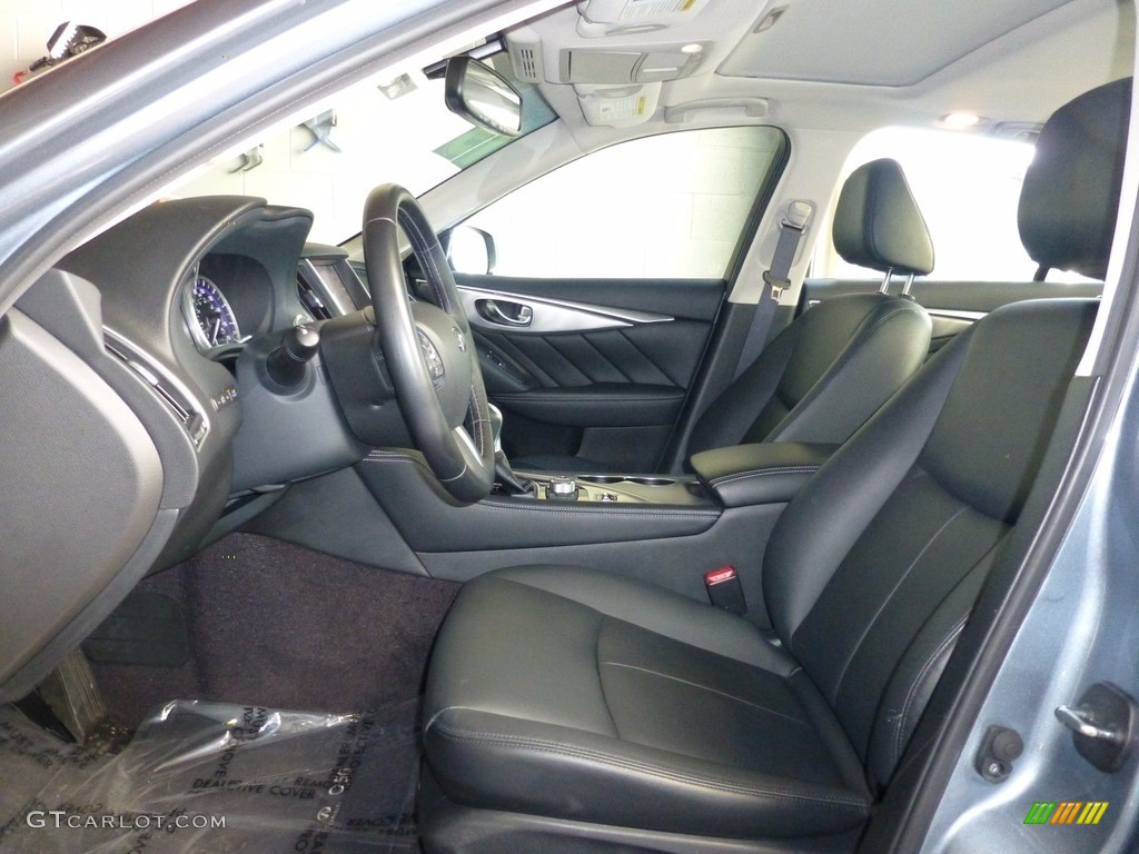 2015 Q50 3.7 - Hagane Blue / Graphite photo #6