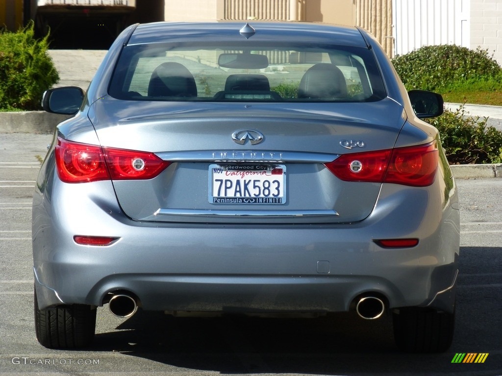 2015 Q50 3.7 - Hagane Blue / Graphite photo #8