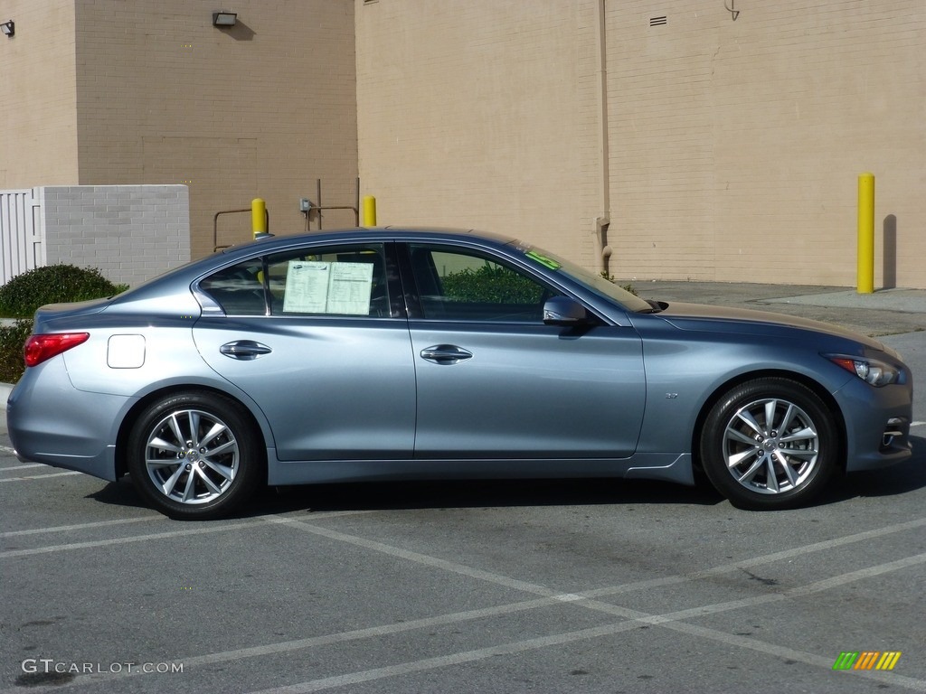 2015 Q50 3.7 - Hagane Blue / Graphite photo #9