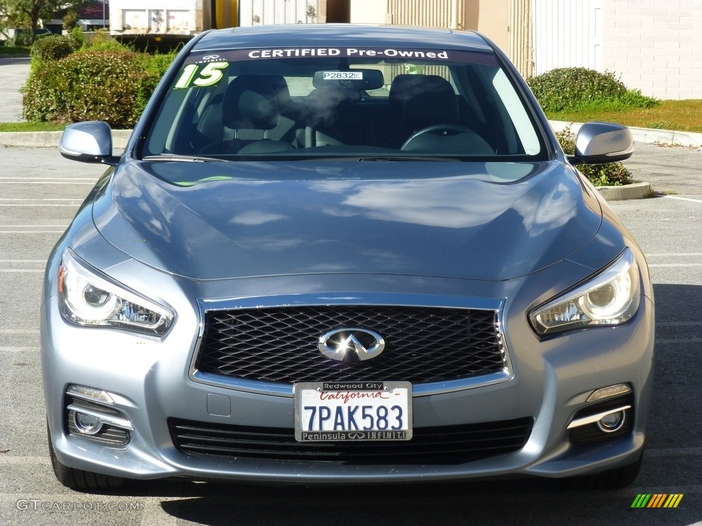2015 Q50 3.7 - Hagane Blue / Graphite photo #26