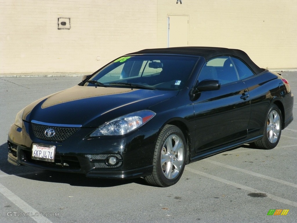 2008 Solara SE V6 Convertible - Black / Dark Stone photo #3