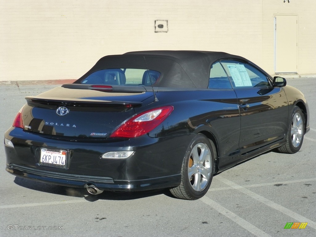 2008 Solara SE V6 Convertible - Black / Dark Stone photo #12