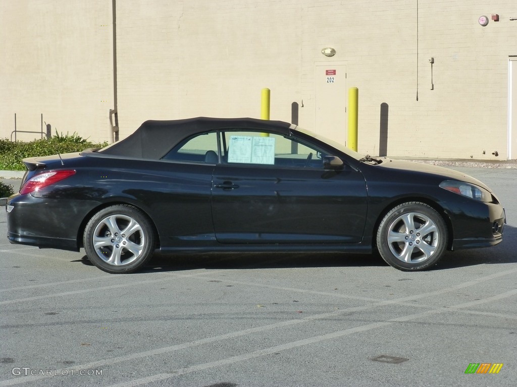 2008 Solara SE V6 Convertible - Black / Dark Stone photo #13