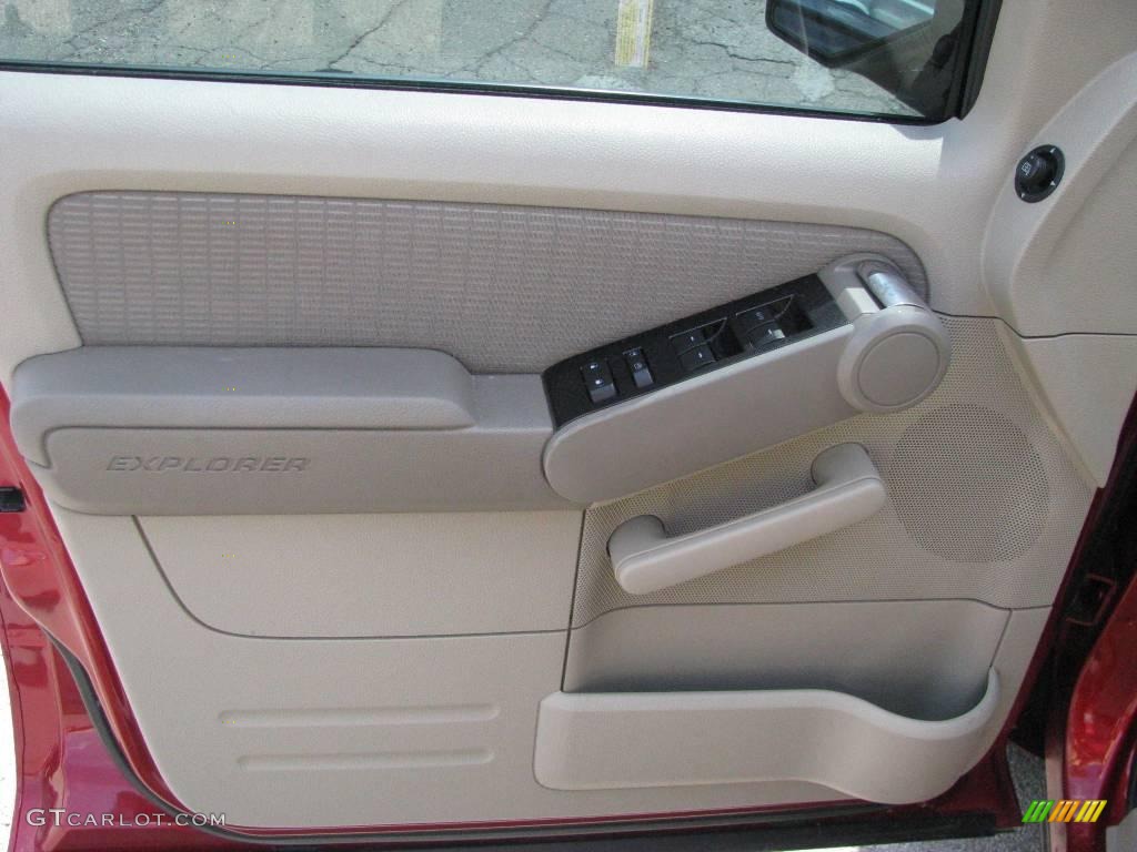 2006 Explorer XLT 4x4 - Redfire Metallic / Stone photo #9