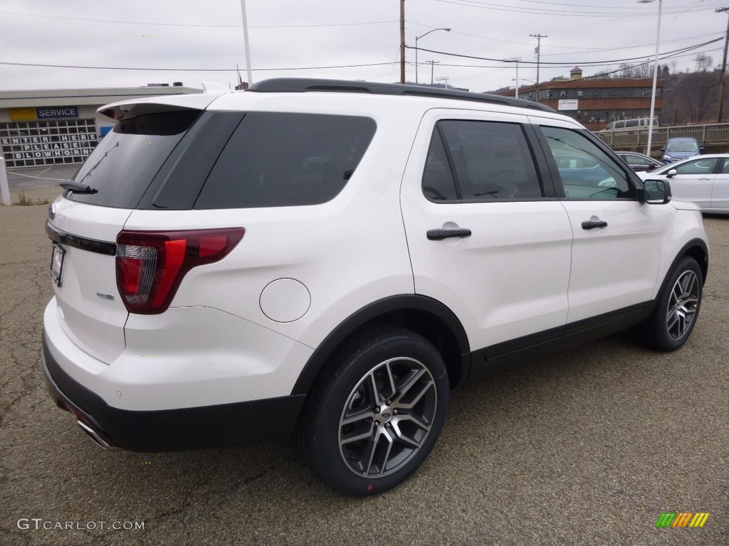 2017 Explorer Sport 4WD - White Platinum / Ebony Black photo #2