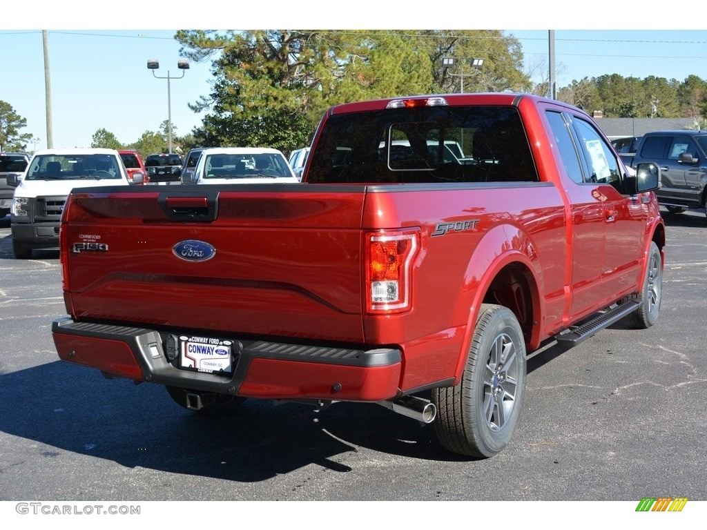 2017 F150 XLT SuperCrew - Ruby Red / Black photo #3