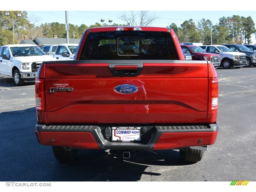 2017 F150 XLT SuperCrew - Ruby Red / Black photo #4