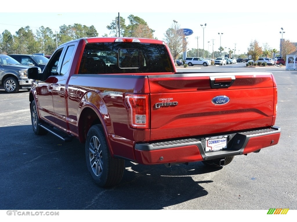 2017 F150 XLT SuperCrew - Ruby Red / Black photo #7