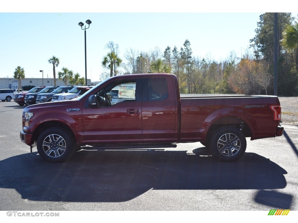 2017 F150 XLT SuperCrew - Ruby Red / Black photo #8