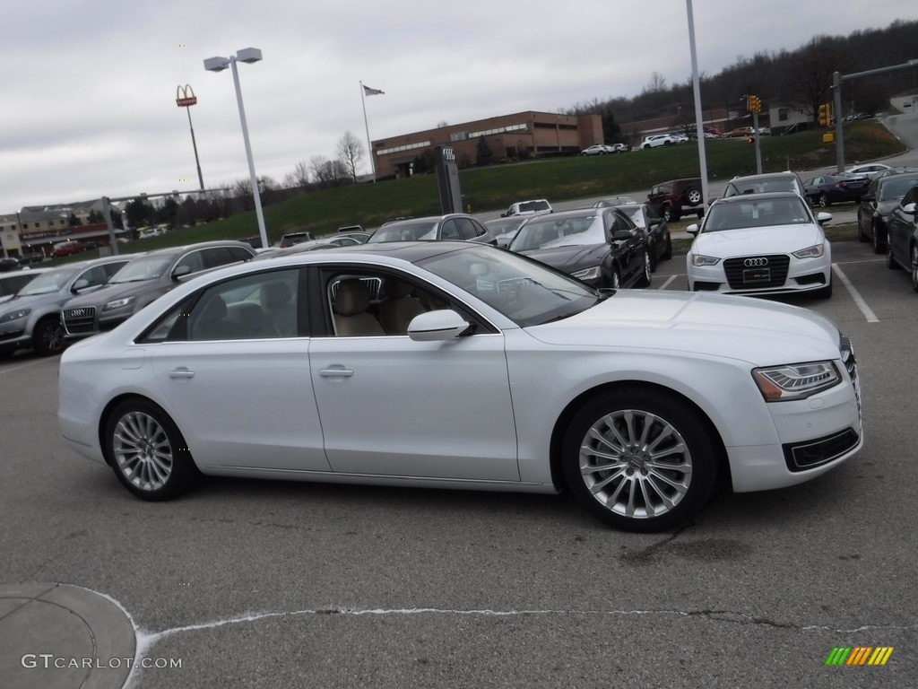 Ibis White 2016 Audi A8 L 3.0T quattro Exterior Photo #117486980