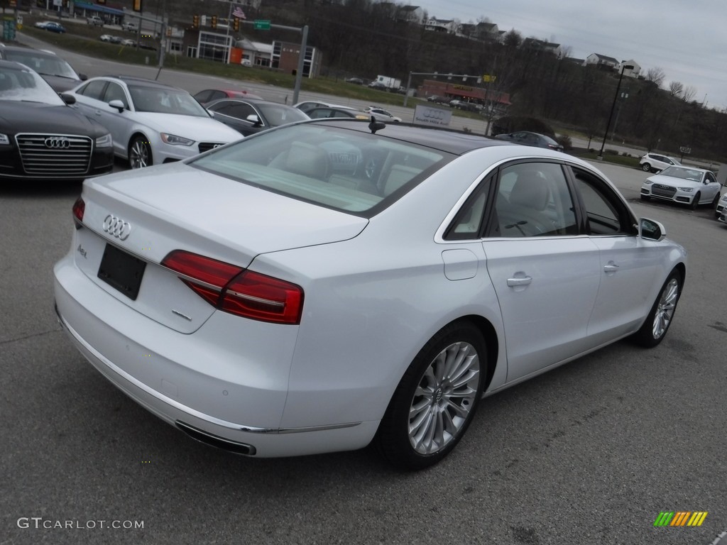 2016 A8 L 3.0T quattro - Ibis White / Velvet Beige photo #12