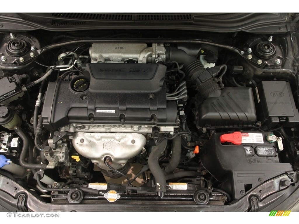 2008 Spectra LX Sedan - Black / Black photo #14