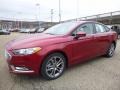 2017 Ruby Red Ford Fusion SE AWD  photo #6