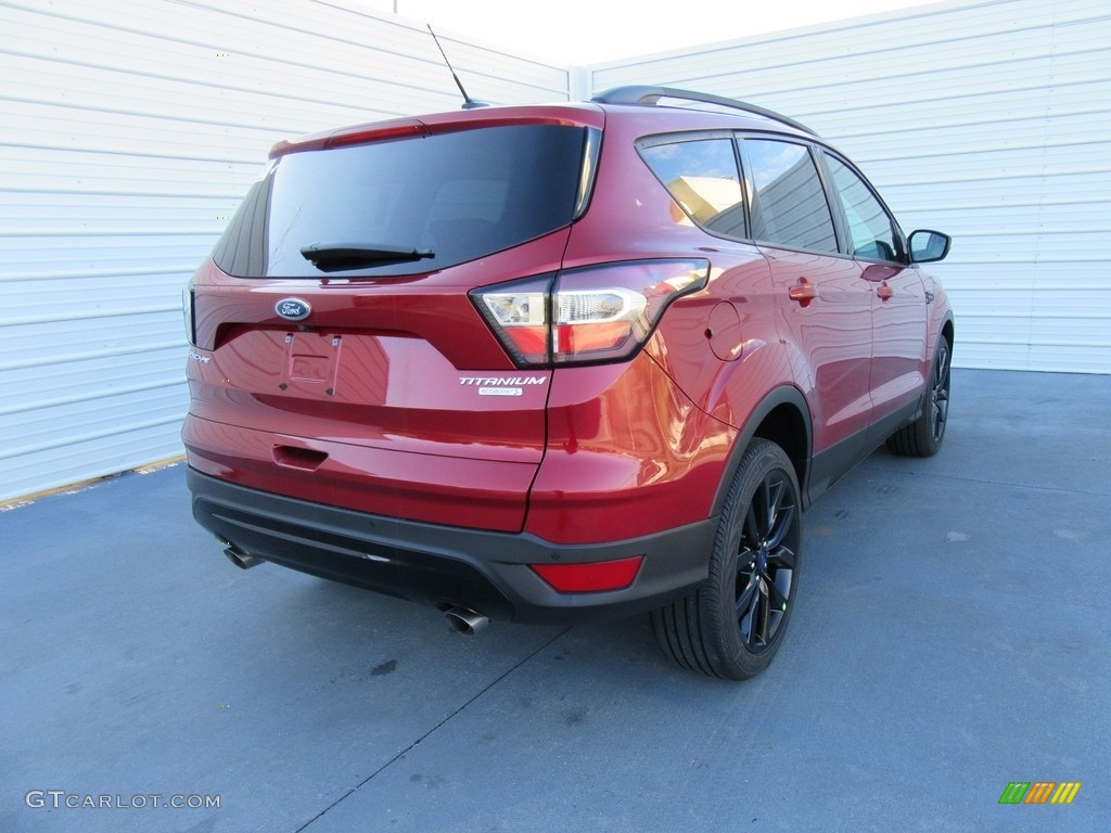 2017 Escape Titanium - Ruby Red / Charcoal Black photo #4